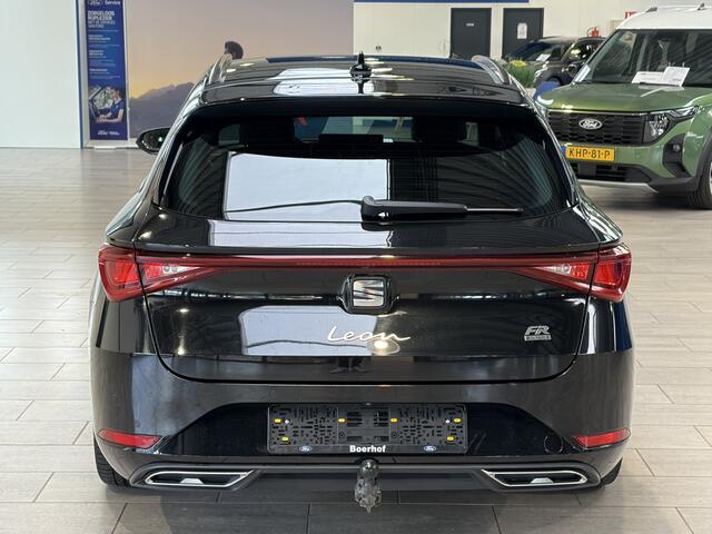 Seat LEON Sportstourer 1.5 TSI e-Hybrid PHEV 204 pk FR Business | Trekhaak | Stoel- en stuurwiel verwarming | Adapt. Cruise | Camera | 1/2 leer |