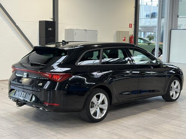 Seat LEON Sportstourer 1.5 TSI e-Hybrid PHEV 204 pk FR Business | Trekhaak | Stoel- en stuurwiel verwarming | Adapt. Cruise | Camera | 1/2 leer |