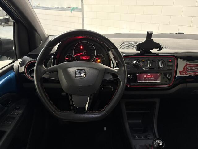 Seat MII 1.0 FR, Panoramadak, Airco, Cruise control, Parkeersensoren, 16 in lichtmetaal, Radio, Blue tooth, Volledig onderhouden, Org NL auto
