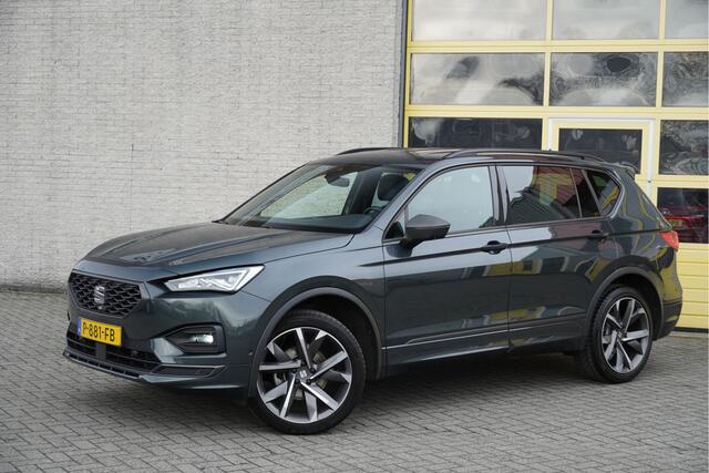Seat Tarraco 1.5 TSI 150PK! FR Business Intense BJ2022 Lmv 20" | Led V+A | Pdc | Navi | Keyless entry | Elek. trekhaak/achterklep | 360° Camera | App-Connect | Dashboard verlichting | Virtual cockpit | Sportstoelen | Verwarmde voorstoelen/achterbank | Zwarte hemel