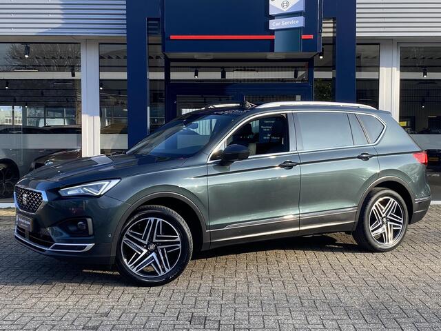 Seat Tarraco 1.5 TSI Xcellence / Automaat / NL-Auto / Vol-Leder / Open-Panodak / Stoelverwarming V+A / Apple-Carplay & Android-Auto / Adaptieve Cruise-Control / Climate-Control / Elektr.-Trekhaak / Elektr.-Achterklep / Keyless / Draadloze-Telefoonlader / DAB Radio-Blu