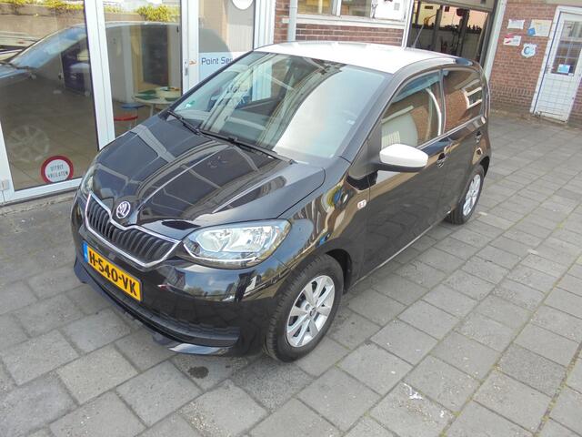 Skoda CITIGO 1.0 Greentech Style Zwart met wit Dak, Airco, Bots waarschuwingssysteem, Cruise Control, LM velgen, Blue Tooth
