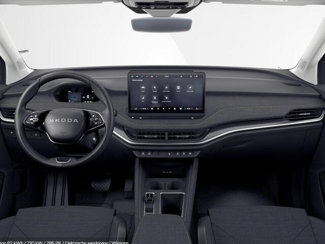 Skoda Elroq Business Edition Elektromotor 150 kW / 204 PK SUV Elektromotor 210 kW / 286 PK SUV Elektri | Trekhaak | display 13" met Navigatie | Climate Control | Sensoren V+A | Verw. Stuur en Stoel | Camera | Adap. Cruise | Private Lease ¤650,- pm