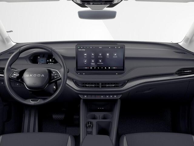 Skoda Elroq Selection Elektromotor 125 kW / 170 PK SUV Elektri Parkeersensoren achter | Achteruitrijcamera | Climatronic | Apple Carplay & Android Auto via Blue tooth | 19" lichtmetalen velgen Proteus, zilver | Private lease ¤517,- pm