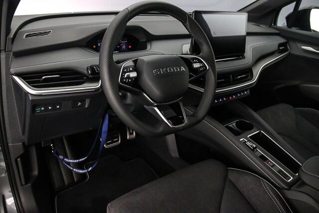 Skoda Elroq 85 Sportline Edition 286pk Automaat Adaptive cruise control, Navigatie, Achteruitrijcamera, LED matrix koplampen, Elektrische achterklep, Stuurwiel verwarmd