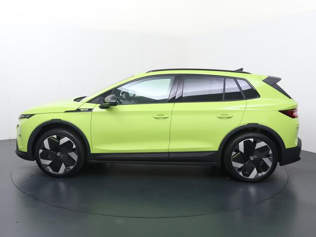 Skoda Elroq 85X RS 340 PK 4X4 | Mamba Green | Trekhaak | Rondomzicht camera | 21" lichtmetalen velgen | Warmtepomp |