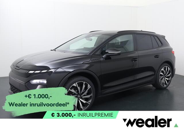 Skoda Elroq 85 Sportline 286 PK | Trekhaak | Massage functie | Led Matrix | Elek. achterklep | 21" Velgen |