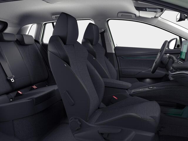 Skoda Elroq 60 Tour Edition | Smokey Diamond Metallic | Android Infotainment + Navigatie | Verwarmbaar Stuurwiel + Voorstoelen | Parkeersens V+A + Achteruitrijcamera | Adaptieve Cruise Control | Blind Spot Assist
