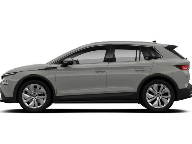 Skoda Elroq 85 Tour 286pk | 286pk | 576km range | Steel Grey | 20'' VEGA Velgen| Android Infotainment + Navigatie | Verwarmbaar Stuurwiel + Voorstoelen | Parkeersens V+A + Achteruitrijcamera | Adaptieve Cruise Control | Blind Spot Assist