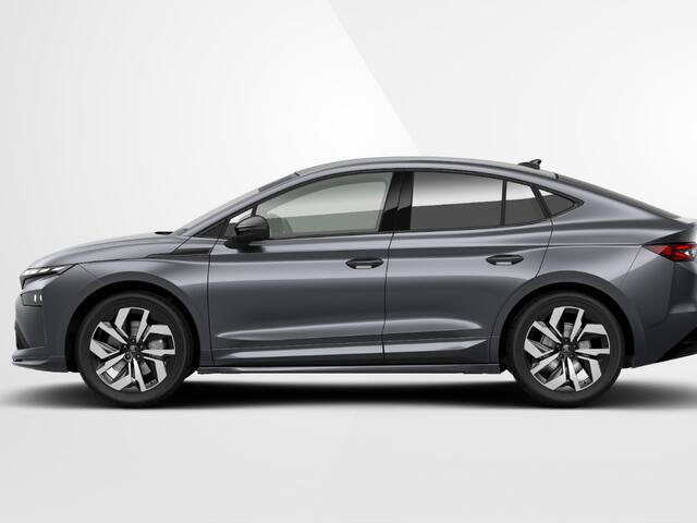 Skoda Enyaq iV Coupé Sportline Elektromotor 210 kW / 286 PK SUV Elektri | Metallic Lak | 20'' Lichtmetalen Velgen | Trekhaak wegklapbaar | 2000,- inruilvoordeel!!