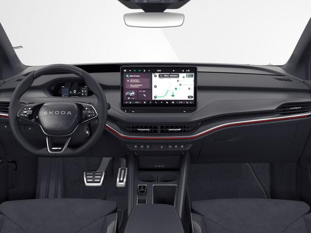 Skoda Enyaq iV Coupé Sportline Elektromotor 210 kW / 286 PK SUV Elektri | Metallic Lak | 20'' Lichtmetalen Velgen | Trekhaak wegklapbaar | 2000,- inruilvoordeel!!