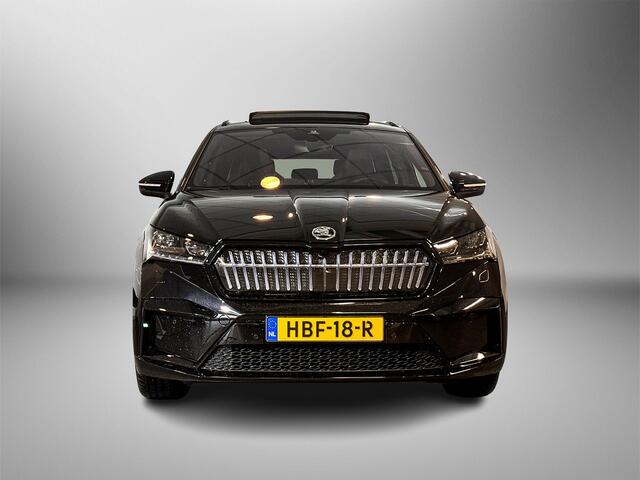 Skoda Enyaq iV 60 Sportline | Panoramadak | Business upgrade pakket | Lm velgen zwart betria 21 inch Zwart |