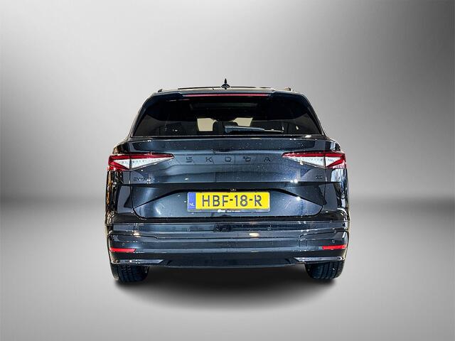 Skoda Enyaq iV 60 Sportline | Panoramadak | Business upgrade pakket | Lm velgen zwart betria 21 inch Zwart |