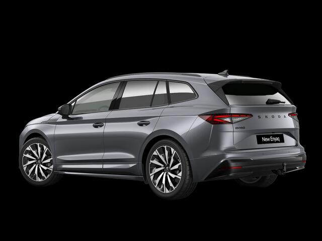 Skoda Enyaq iV 85 Sportline Elektromotor 286 PK | 21" lichtmetalen velgen | Trekhaak | Head-Up Display | Light band | Canton Sound | 360 graden camera |