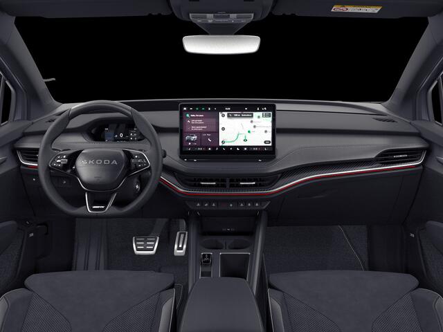Skoda Enyaq iV 85 Sportline Elektromotor 286 PK | 21" lichtmetalen velgen | Trekhaak | Head-Up Display | Light band | Canton Sound | 360 graden camera |