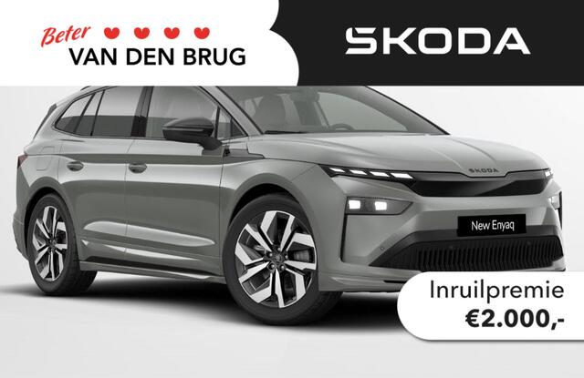 Skoda Enyaq iV 85 Sportline | Trekhaak | LED Matrix | Adaptive cruise control | Variabele laadruimtevloer |