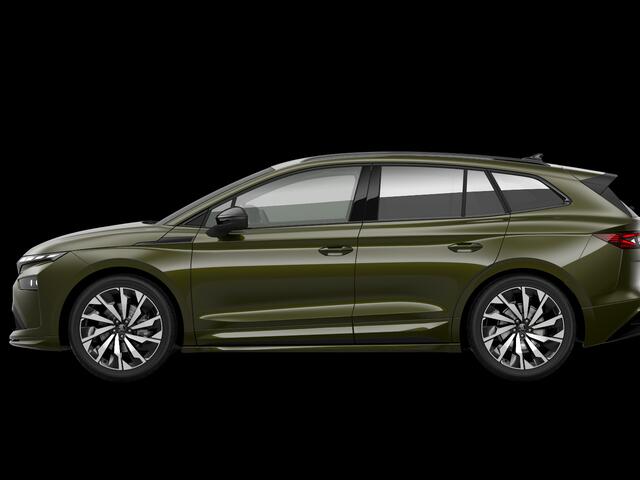 Skoda Enyaq iV 60 Sportline Elektromotor 204 PK | 21" lichtmetalen velgen | Trekhaak | Head-Up Display | Light band | Canton Sound | 360 graden camera |