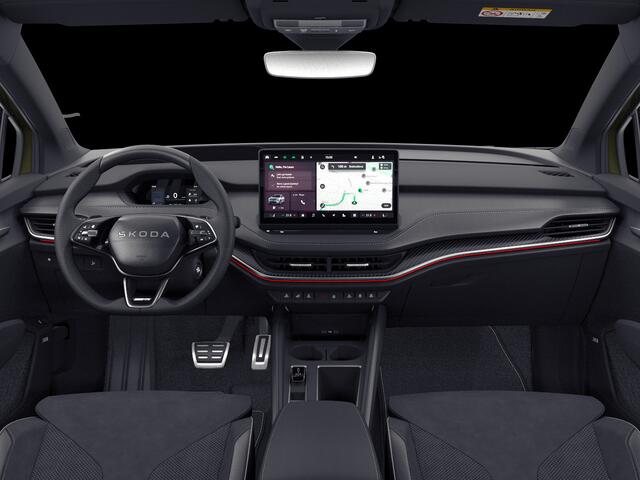 Skoda Enyaq iV 60 Sportline Elektromotor 204 PK | 21" lichtmetalen velgen | Trekhaak | Head-Up Display | Light band | Canton Sound | 360 graden camera |