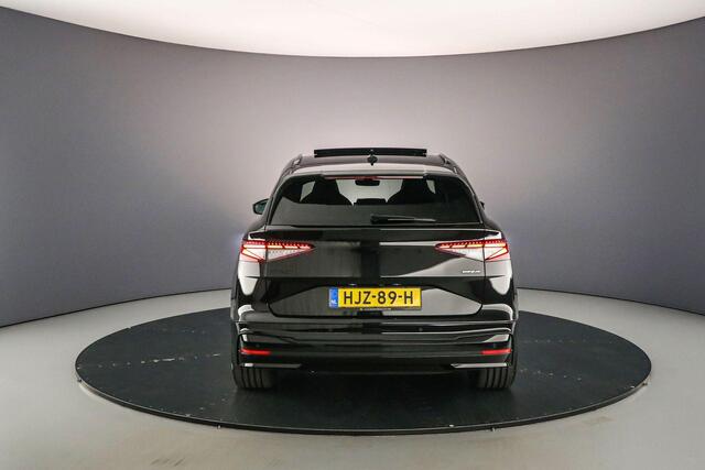 Skoda Enyaq iV 85 Sportline 286pk Automaat Trekhaak, Panoramadak, Warmtepomp, 360 camera, CANTON audio, Adaptive cruise control, Navigatie, LED matrix koplampen, Elektrische achterklep