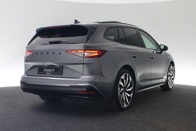 Skoda Enyaq iV Sportline 210 kW / 286 pk | Matrix LED koplampen | 360 Camera | Trekhaak | Pano | HUD | 21 inch
