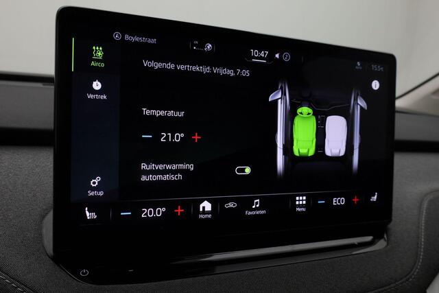 Skoda Enyaq iV 60 Business Edition Plus 58 kWh 180 pk | Geheugenstoel | Matrix LED | Stuur-/stoelverwarming | Achteruitrijcamera | Navigatie