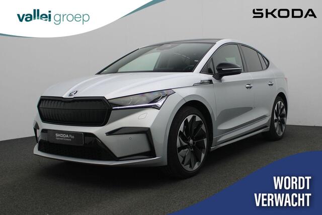 Skoda Enyaq iV Coupé 60 Sportline 179 pk 58 kWh | Panoramadak | Matrix LED | Leder/alcantara | Geheugenstoel | Achteruitrijcamera | Stoelverwarming | Navigatie