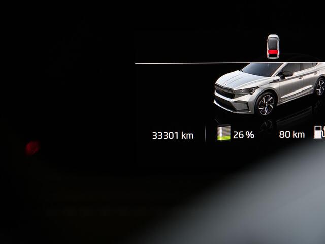 Skoda Enyaq iV Coupé 60 Sportline 179 pk 58 kWh | Panoramadak | Matrix LED | Leder/alcantara | Geheugenstoel | Achteruitrijcamera | Stoelverwarming | Navigatie