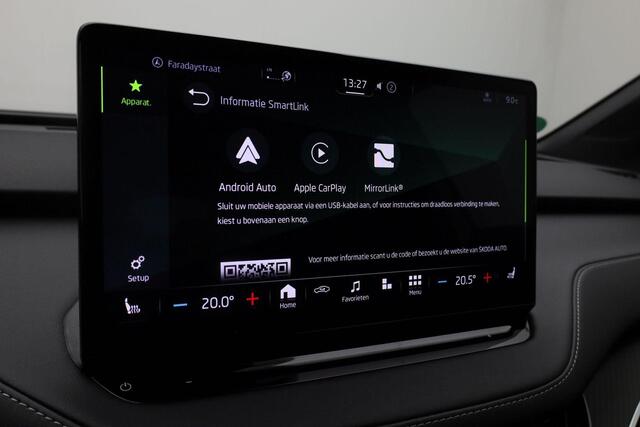 Skoda Enyaq iV Coupé 60 Sportline 179 pk 58 kWh | Panoramadak | Matrix LED | Leder/alcantara | Geheugenstoel | Achteruitrijcamera | Stoelverwarming | Navigatie
