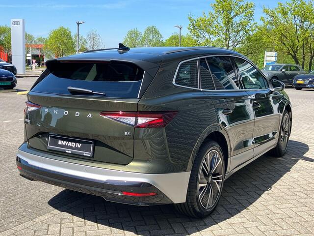 Skoda Enyaq iV 85 Selection 286 PK | Elektrische achterklep | 20" Lichtmetalen velgen | Olibo Green |