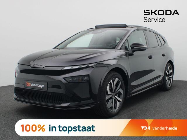 Skoda Enyaq iV 85 Sportline 77KW 286PK Pano-Schuifkanteldak, Warmtepomp, Achteruitrijcamera, Navigatie, Keyless, Matrix-LED, Stoel-Stuurverwarming, Trekhaak, 20" LM Velgen