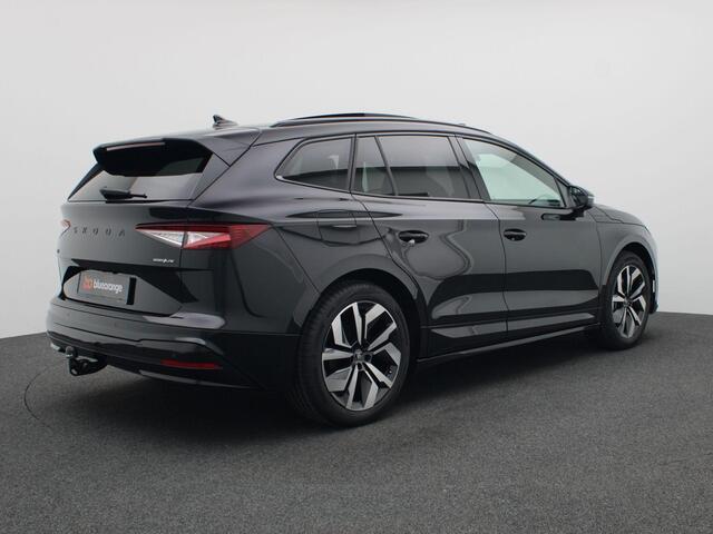 Skoda Enyaq iV 85 Sportline 77KW 286PK Pano-Schuifkanteldak, Warmtepomp, Achteruitrijcamera, Navigatie, Keyless, Matrix-LED, Stoel-Stuurverwarming, Trekhaak, 20" LM Velgen