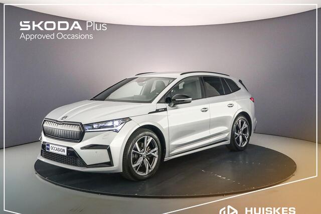 Skoda Enyaq iV 60 Sportline 180pk Automaat Adaptive cruise control, Achteruitrijcamera, Navigatie, Stoelverwarming, Stuurwiel verwarmd, Parkeersensoren, LED verlichting, App connect