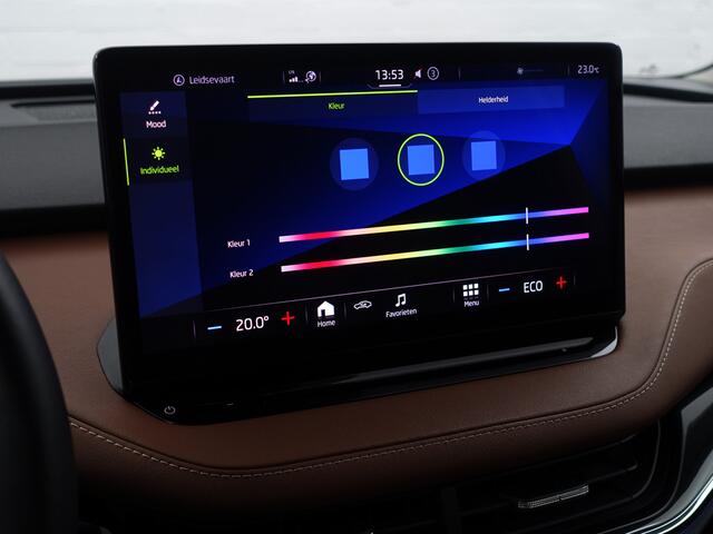 Skoda Enyaq iV 60+ Sportline- Warmtepomp, Design Leder Interieur, Sfeerverlichting, Standkachel, Xenon Led