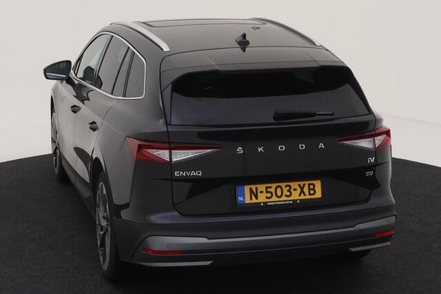 Skoda Enyaq iV 60 / PANO/ CAMERA/ PARK. SENSOREN/ LED/ LEDER/ STOELVERWARM./ ELEK. ACHTERKLEP/ GETINT GLAS/ 21" LMV