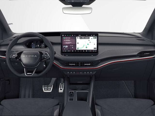 Skoda Enyaq iV coupé Sportline Elektromotor 210 kW / 286 PK SUV Elektri | Trekhaak wegklapbaar | 21'' Lichtmetalen Velgen | 2000,- inruilvoordeel !!