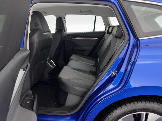 Skoda Enyaq iV 80 [ 3-Fase ] (INCL-BTW) *LEATHER-FABRIC | FULL-LED | DIGI-COCKPIT | CAMERA | KEYLESS | NAVI-FULLMAP | AMBIENT-LIGHT | ECC | HEATED-COMFORTSEATS | DAB+ | PDC | CRUISE | CARPLAY | TOWBAR | 19"ALU*