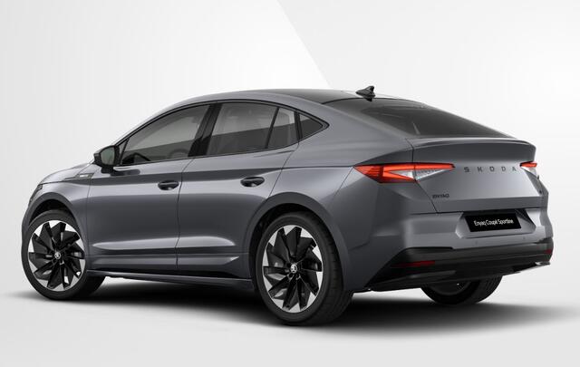 Skoda Enyaq iV Coupé 85 Sportline Navigatie / Panoramadak / Stoelverwarming / Carbon interieurlijsten / LED Matrix verlichting