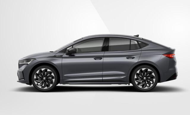 Skoda Enyaq iV Coupé 85 Sportline Navigatie / Panoramadak / Stoelverwarming / Carbon interieurlijsten / LED Matrix verlichting