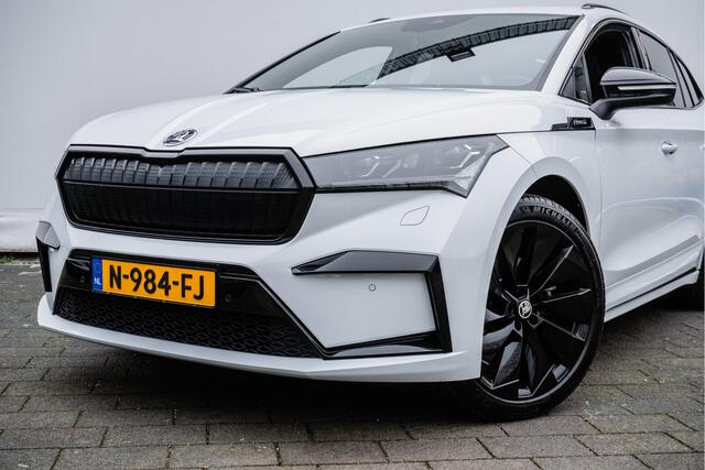 Skoda Enyaq iV 60 Sportline Camera/ Matrix led/ Navigatie/ Carplay/ 21" Lmv/ Stuurverwarming/ Leer-alcantara/ Sportstoelen