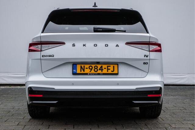Skoda Enyaq iV 60 Sportline Camera/ Matrix led/ Navigatie/ Carplay/ 21" Lmv/ Stuurverwarming/ Leer-alcantara/ Sportstoelen