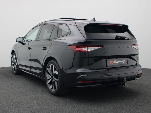 Skoda Enyaq iV 85 Sportline 286PK Aut. Pano-Schuifkanteldak, Warmtepomp, Achteruitrijcamera, Navigatie, Keyless, Matrix-LED, Stoel-Stuurverwarming, Trekhaak, 20" LM Velgen