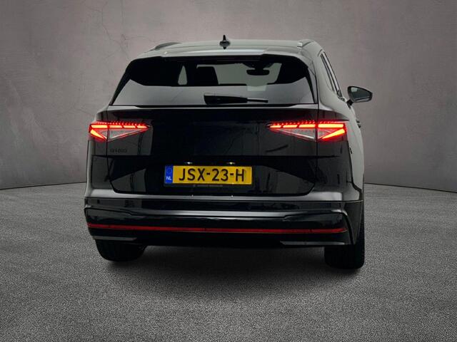 Skoda Enyaq iV 85X RS 340pk Automaat Trekhaak, Navigatie, Adaptive cruise control, LED matrix koplampen, Achteruitrijcamera, Stuurwiel verwarmd, Stoelverwarming