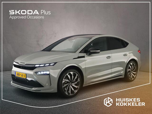 Skoda Enyaq iV Coupé 85 Sportline 286pk Automaat Panoramadak, Adaptive cruise control, 360 camera, Head up display, Navigatie, Elektrische achterklep, LED matrix koplampen, Stoelverwarming