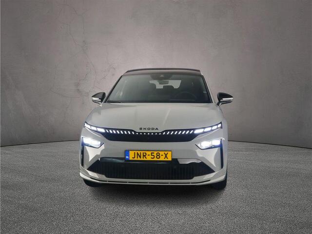 Skoda Enyaq iV Coupé 85 Sportline 286pk Automaat Panoramadak, Adaptive cruise control, 360 camera, Head up display, Navigatie, Elektrische achterklep, LED matrix koplampen, Stoelverwarming