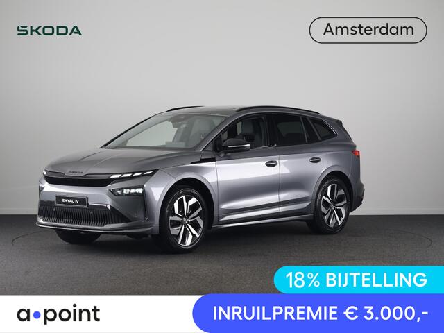 Skoda Enyaq iV 60 Sportline 204pk | Panoramadak | Adaptive Cruise | Blind Sot | Elek. stoel | Stuurverwarming | Stoelverwarming