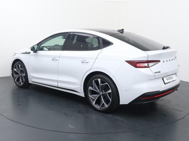 Skoda Enyaq iV Coupé 80 RS | 299 PK | SoH 92% | Panoramadak | Matrix LED koplampen | Virtual pedal achterklep | 21" LM velgen | Lederen bekleding |