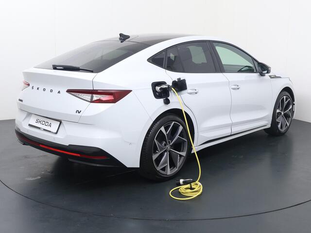 Skoda Enyaq iV Coupé 80 RS | 299 PK | SoH 92% | Panoramadak | Matrix LED koplampen | Virtual pedal achterklep | 21" LM velgen | Lederen bekleding |