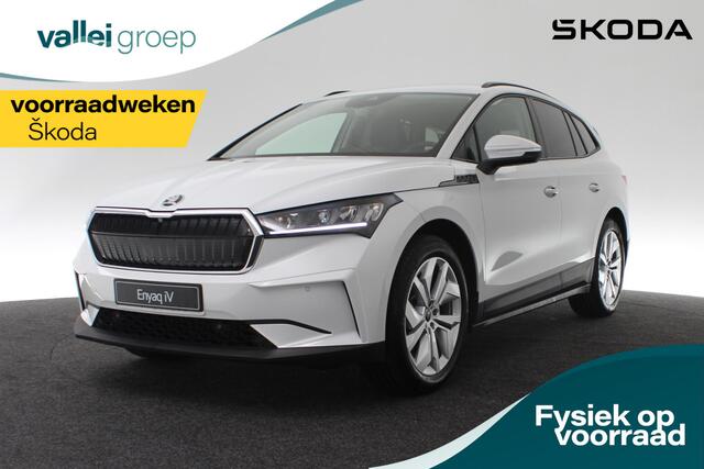 Skoda Enyaq iV Selection 132 kW / 180 pk | ¤ 4.519,- VOORRAADVOORDEEL!!! | 20" Inch Velgen | Achteruitrijcamera | Adaptive Cruise Control | Dodehoekdetectie | Keyless Entry | Stoelverwarming | Stuurwielverwarming