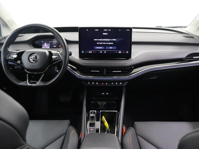 Skoda Enyaq iV 80 | SOH 93% | Lederen Interieur | Stuur/Stoelverwarming Voor + Achter | HUD | Navigatie | DAB | Camera | Sfeerverlichting | Adaptieve Cruise Control | Panoramadak |