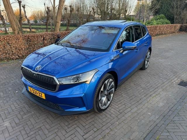 Skoda Enyaq iV 80 First Edition 77KWH SOH 94%/Trekhaak/Pano/Leer/Acruise/Led/Headup/Fabrieksgarantie